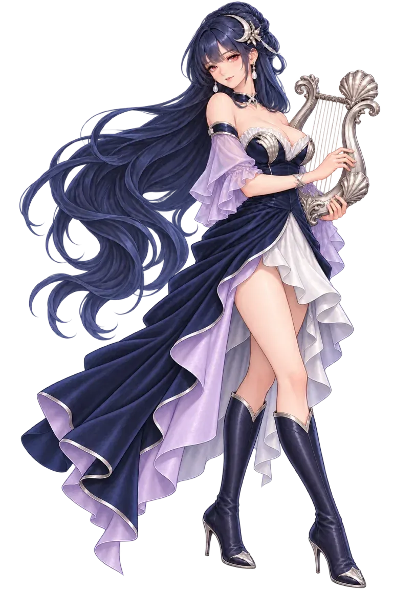 Nereida, original Classic character illustration
