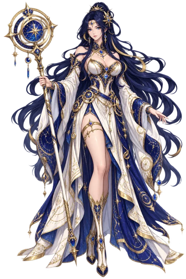 Oriana, original Classic character illustration